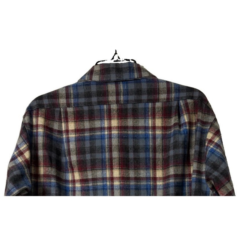 Vintage Pendleton Mens Long Sleeve Button Virgin Wool USA Shirt Size Large EUC - Picture 8 of 10
